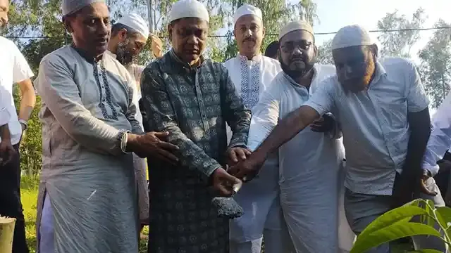 ঘাটাইলের রসুলপুর মসজিদের ভিত্তি প্রস্তর স্থাপনের উদ্বোধন