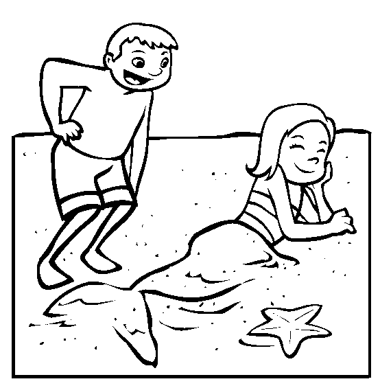 Beach Coloring Pages