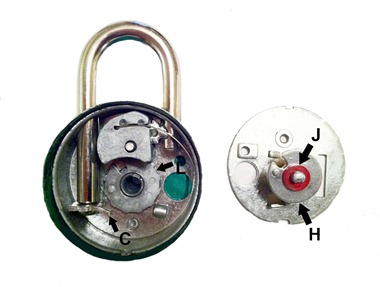 Sheva Apelbaum Combo Lock Inside Parts