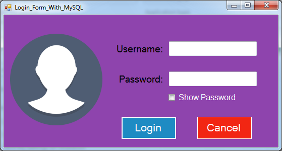  How To Create Login From With  MySQL DataBase Using Visual Basic VB.Net Login Form With MySQL