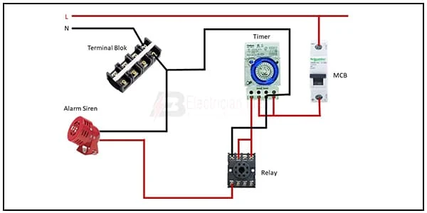 Automatic Timer relay Using Alarm