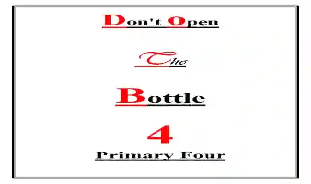 شيتات اسئلة واجابات بالترجمة على قصة Don't open the bottle