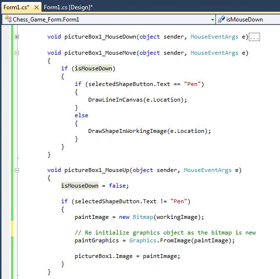 Develop Paint Application using basic Windows Form and C# Graphics codes