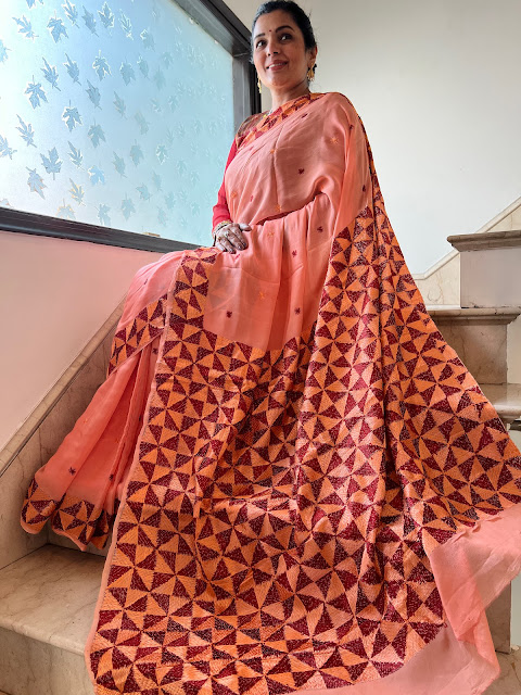 hand-embroidered phulkari sarees