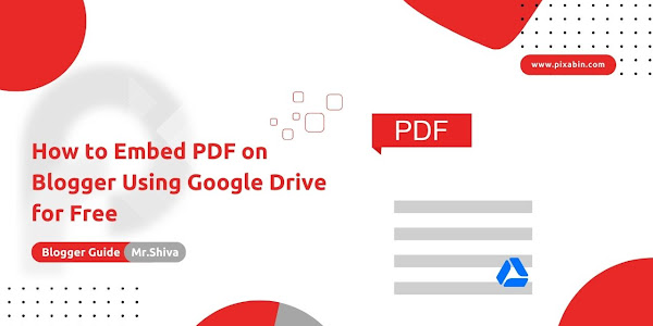 How to embed PDF in Blogger using Google Drive