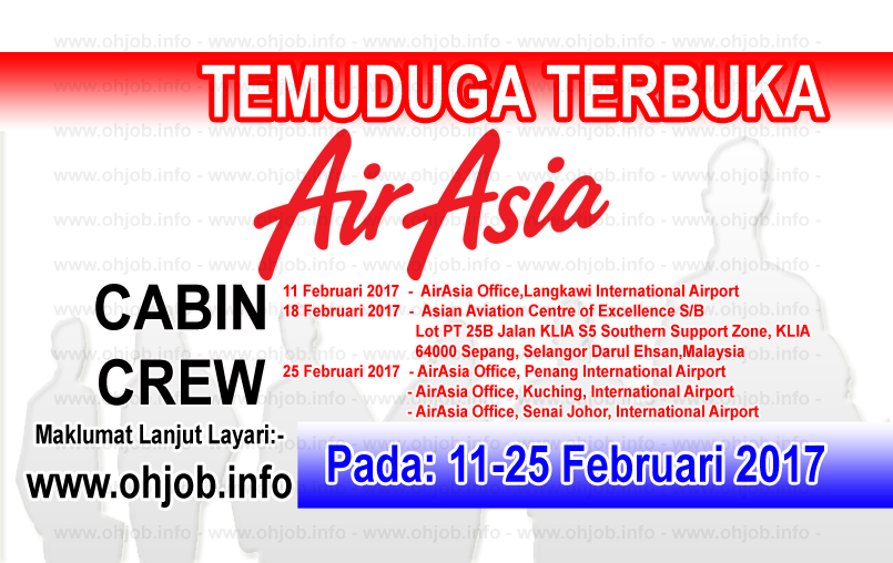 Job Vacancy Cabin Crew At Air Asia Jawatan Kosong Kerajaan Kerja Kosong Swasta 2017