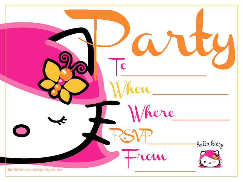 FREE HELLO KITTY PRINTABLE FREE PARTY INVITES title=