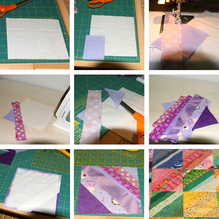 Foundation Pieced Strip Quilt / Tutorial