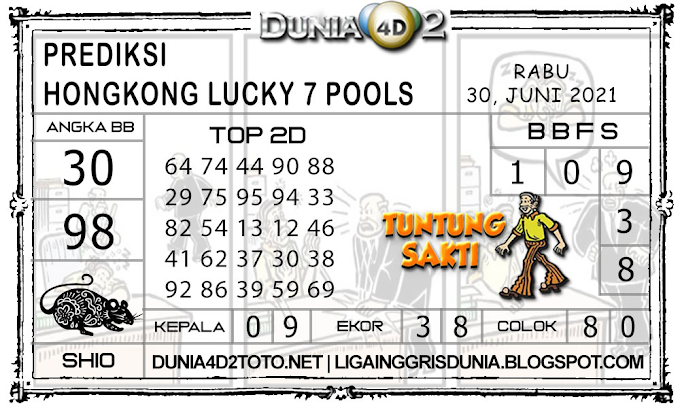 Prediksi Togel HONGKONG LUCKY7 DUNIA4D2 30 JUNI 2021