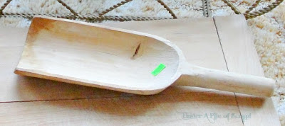 Primitive wood scoop