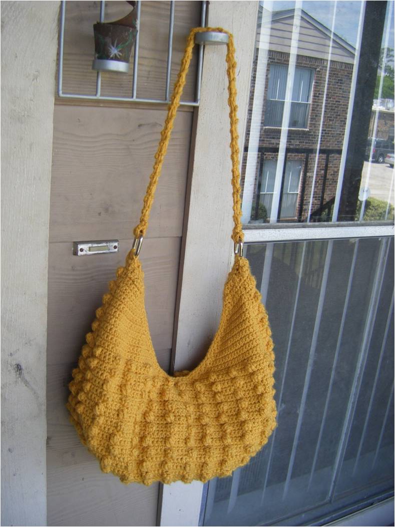 Natalia Hobo Crochet Tote Bag Pattern PERMISSION SELL finish product