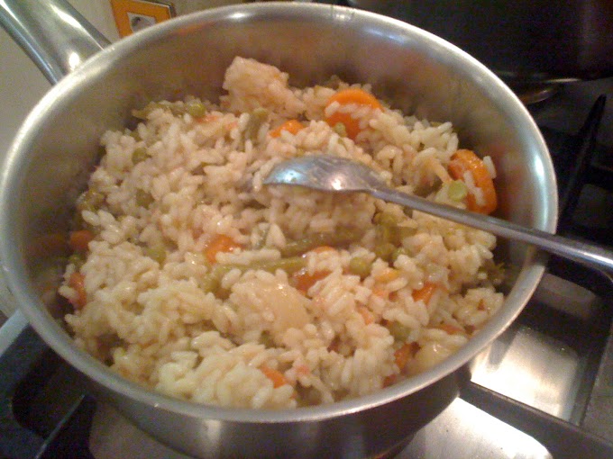 Rissotto de verduras con Bonduelle