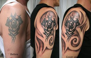 Cover Up Tribal Tattoo