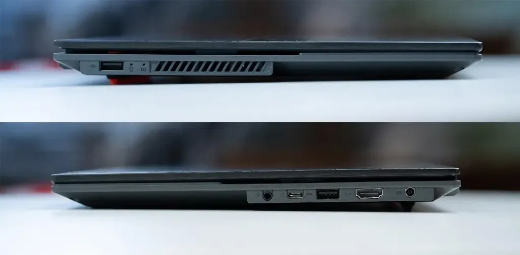 tampilan samping Vivobook S 15 OLED BAPE® Edition