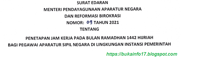 Aturan Jam Kerja ASN Selama Bulan Ramadhan