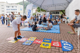 Estação Chocolate’ anima famílias na praça Olímpica