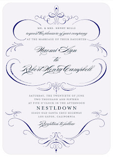 formal wedding invites