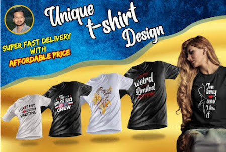I will create a custom trendy tee shirt design for you