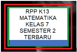 Rpp 1 Lembar Matematika Kelas 7 Semester 2 Revisi Terbaru 2020 2021 Kherysuryawan Id
