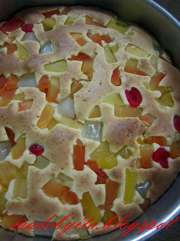 Made by Ita: Kek Pastry Buah-Buahan Campuran