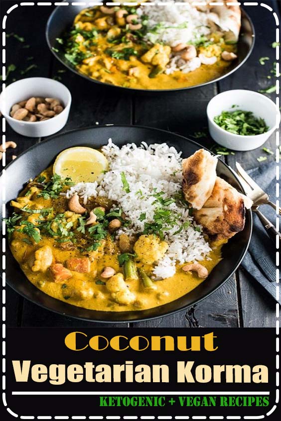 This easy to make Creamy Coconut Vegetarian Korma makes a great go-to Meatless Monday meal. It's naturally paleo and gluten-free and can easily be made vegan. Serve it with a side of rice, quinoa or cauliflower rice for a quick and delicious dinner.
