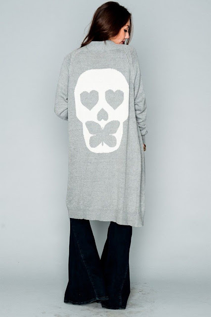 Big Bang Sweater in Butterfly Skull at Fitzroy Boutique