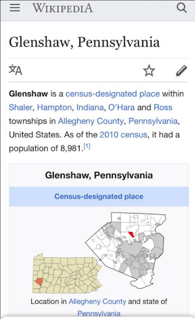 Glenshaw PA in Shaler Twp