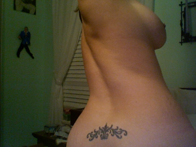 tattoo on boob. Donje Leach#39;s tattoo and oob.