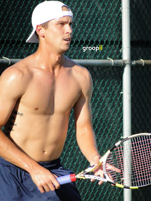 Ryan Sweeting Shirtless at Cincinnati Open 2010