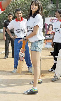 Genelia D'Souza Cricket