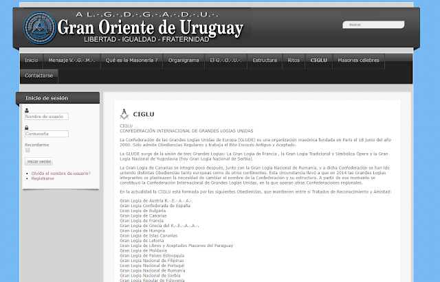 CIGLU - CONFEDERACIÓN INTERNACIONAL DE GRANDES LOGIAS UNIDAS | GRAN ORIENTE DE URUGUAY