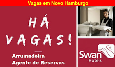 Swan Hotéis abre vagas para Arrumadeira e Agente de reservas em Novo hamburgo