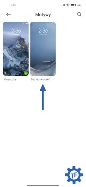 Moje motywy w telefonie Xiaomi