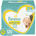 Diapers Newborn/Size 0 (< 10 lb), 120 Count - Pampers Swaddlers Disposable Baby Diapers, Giant Pack