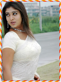 Nayanthara Sexy Images In White Saree