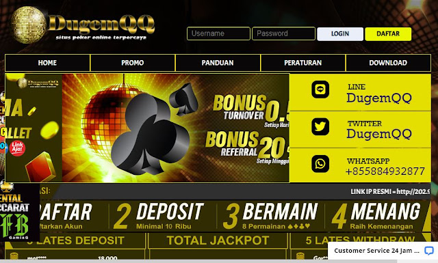 DugemQQ Web Poker Online PKV Deposit Pulsa Domino QQ Terpercaya