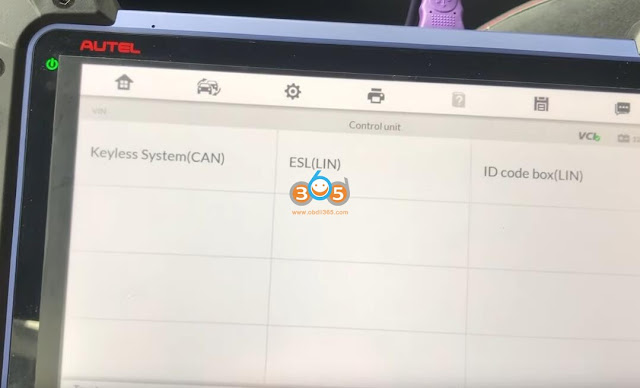 برنامه Autel IM608 Toyota Corolla 2019 همه کلیدها توسط OBD 6 گم شدند