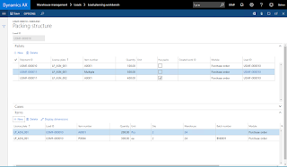 Load packing structure created as a result