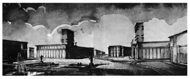 Эскиз застройки площади Лядова - рисунок из генплана