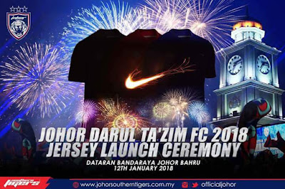 Live Streaming Pelancaran Jersi Baru JDT 2018