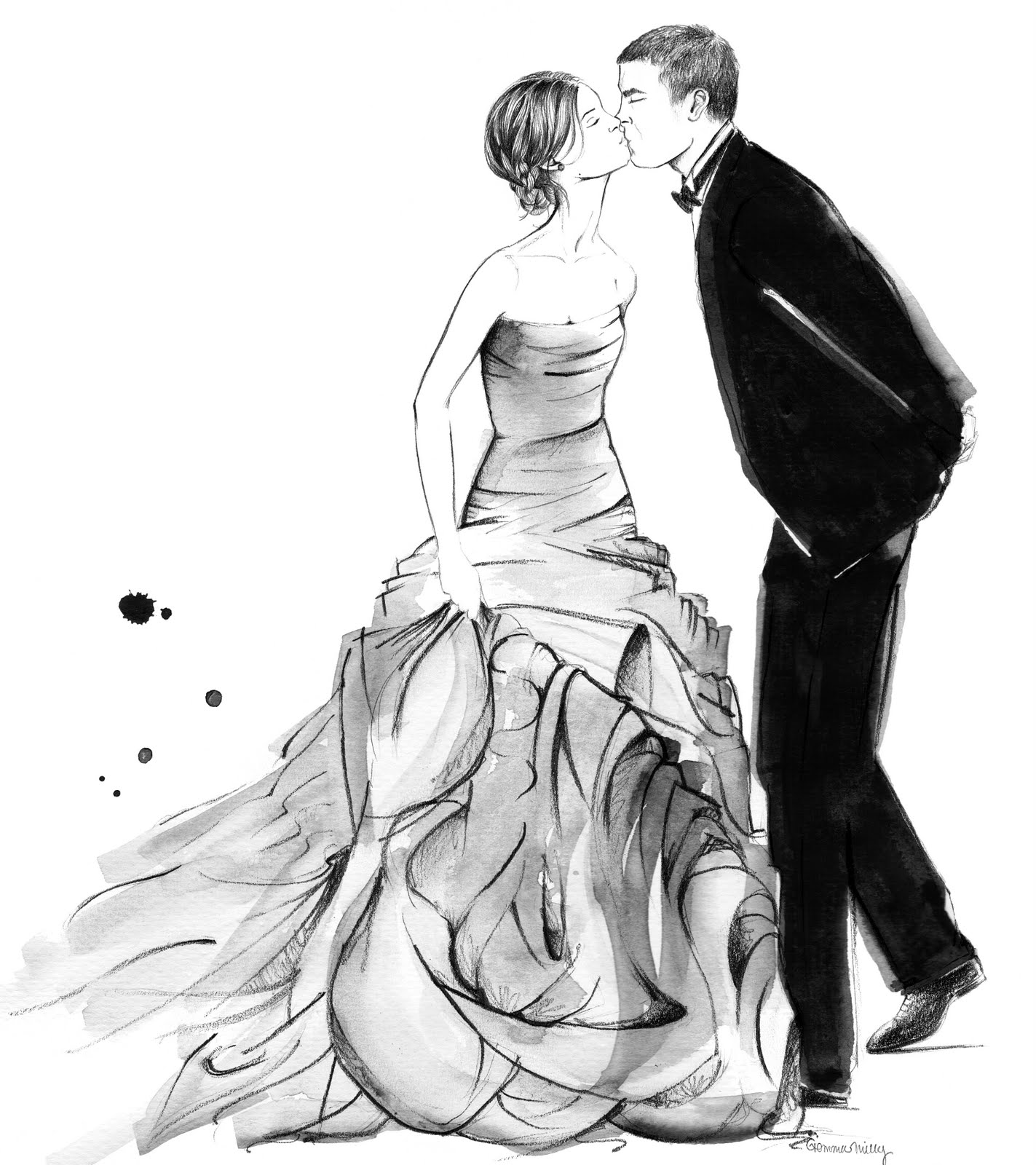 Illustration dust Wedding  Illustration