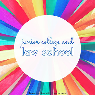 junior college and getting accepted into law school | brazenandbrunette.com