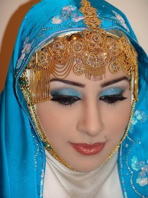 Omani Bridal Hijab Styles hijab styles and arabic makeup. Omani Bridal Hijab Styles