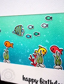 Sunny Studio Stamps: Magical Mermaids and Oceans Of Joy Fish Tank Inspired Card by Vanessa Menhorn