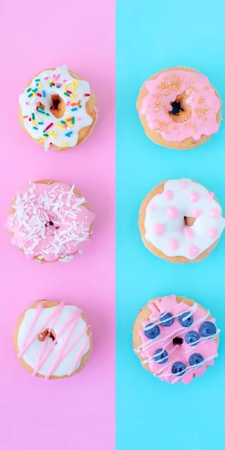 Papel de Parede Donuts Coloridos para Celular