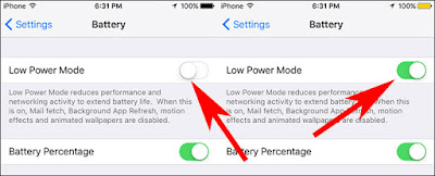 Turn on the Low Power Mode