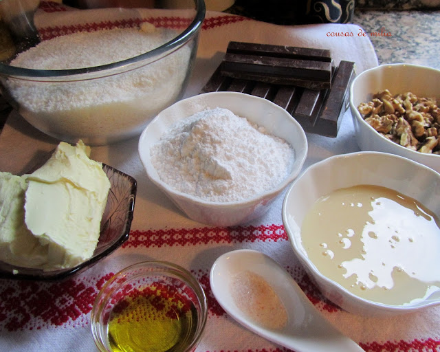 Turrón de coco y nueces sin gluten