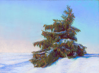 christmas tree snow