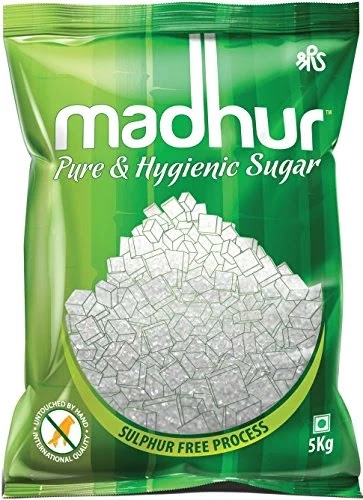 Madhur Pure Sugar, 5kg Bag at Rs.204
