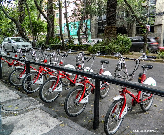 Bicicletas compartilhadas na Cidade do México